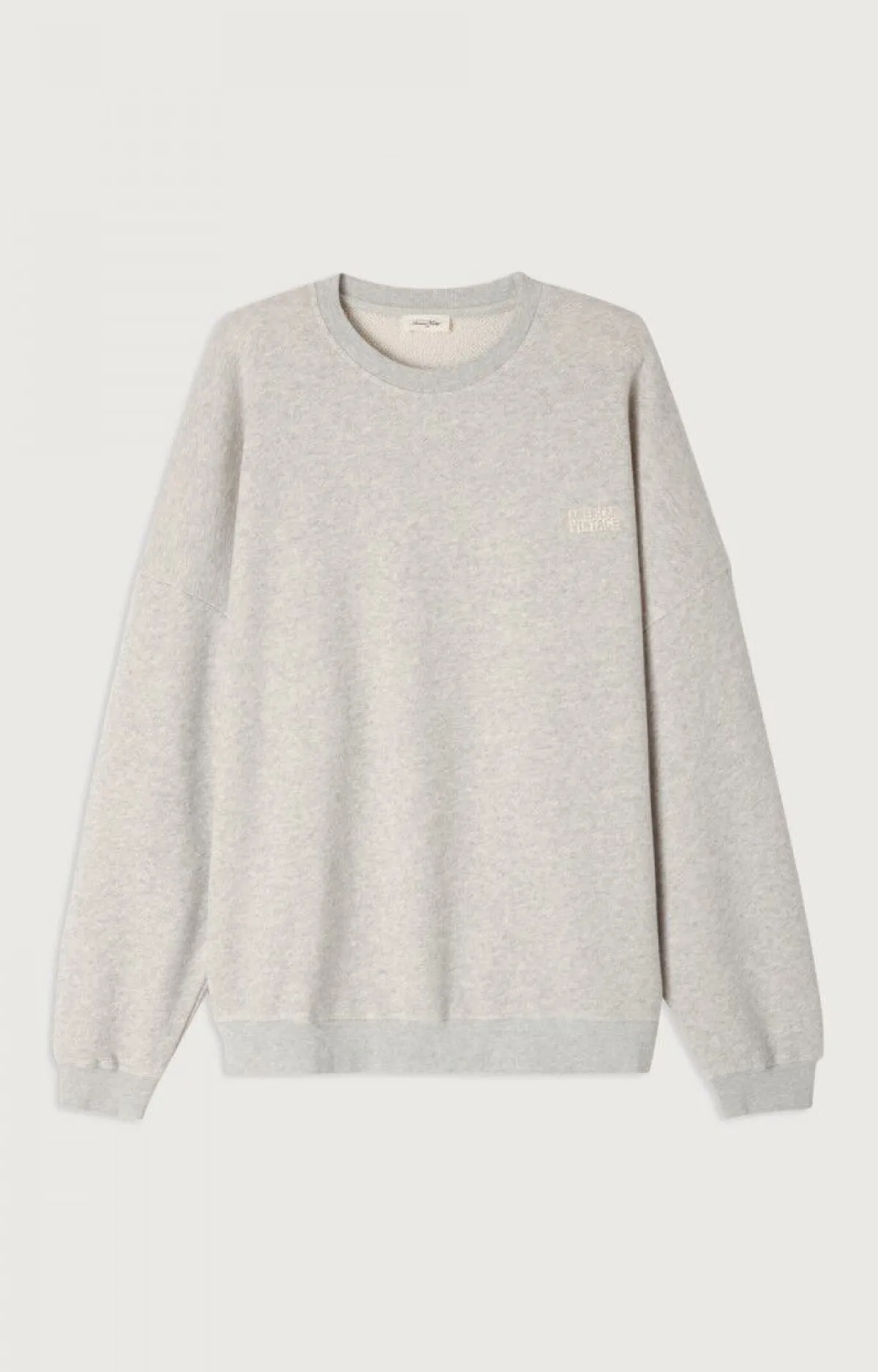 Herren American Vintage |Herrensweatshirt Kodytown Vlies Meliert