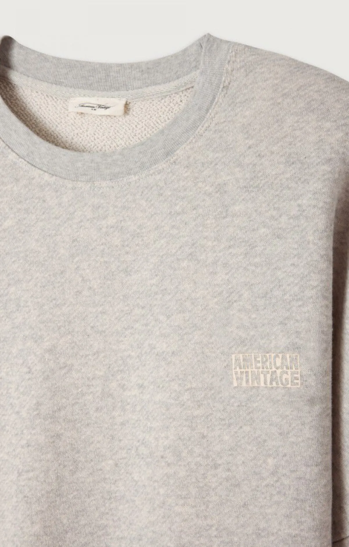 Herren American Vintage |Herrensweatshirt Kodytown Vlies Meliert