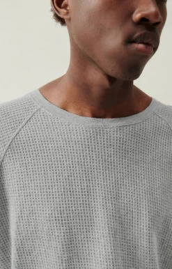 Herren American Vintage |Herrensweatshirt Koukoubay Grau Meliert