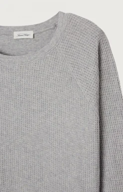 Herren American Vintage |Herrensweatshirt Koukoubay Grau Meliert