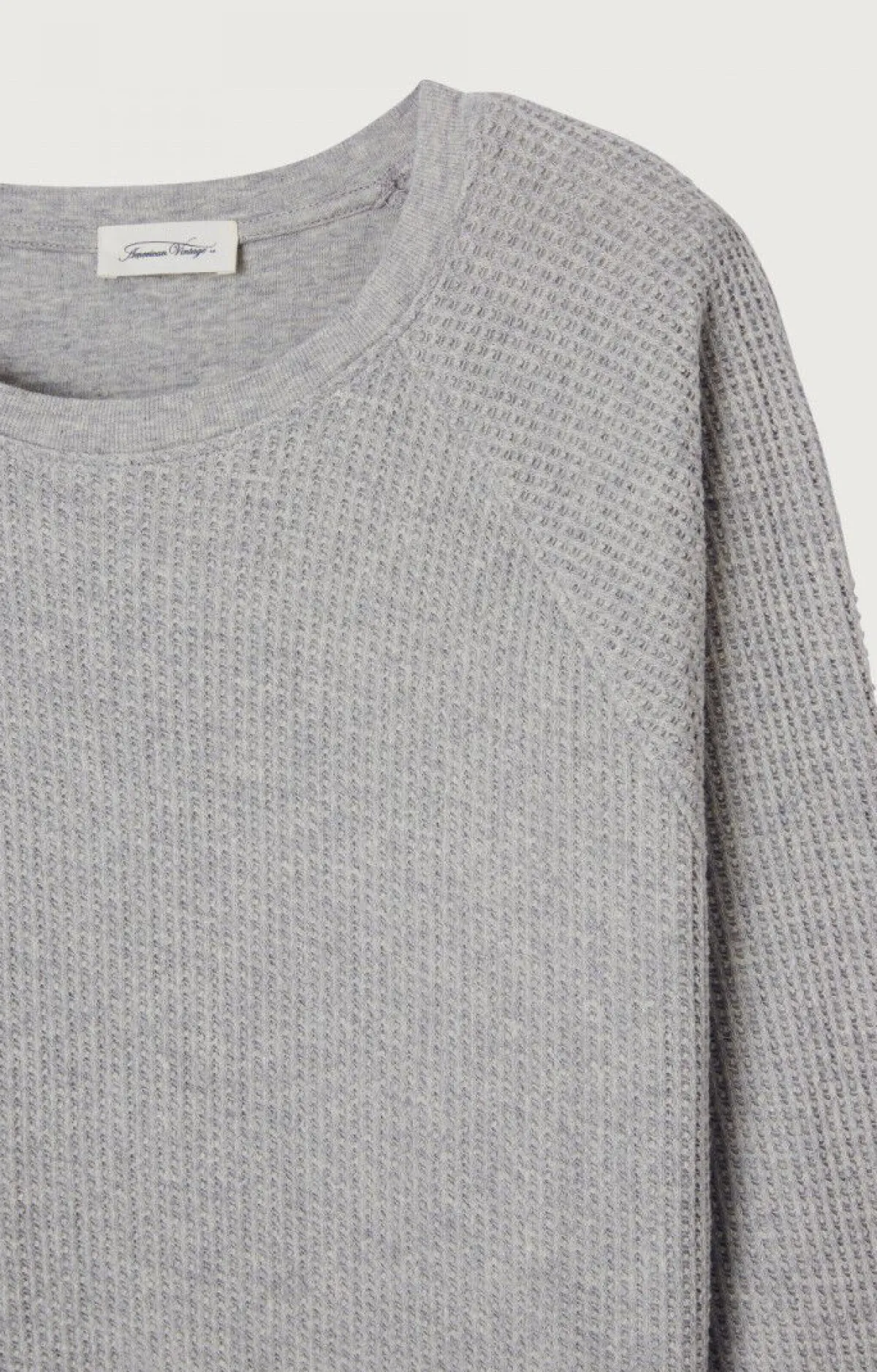 Herren American Vintage |Herrensweatshirt Koukoubay Grau Meliert