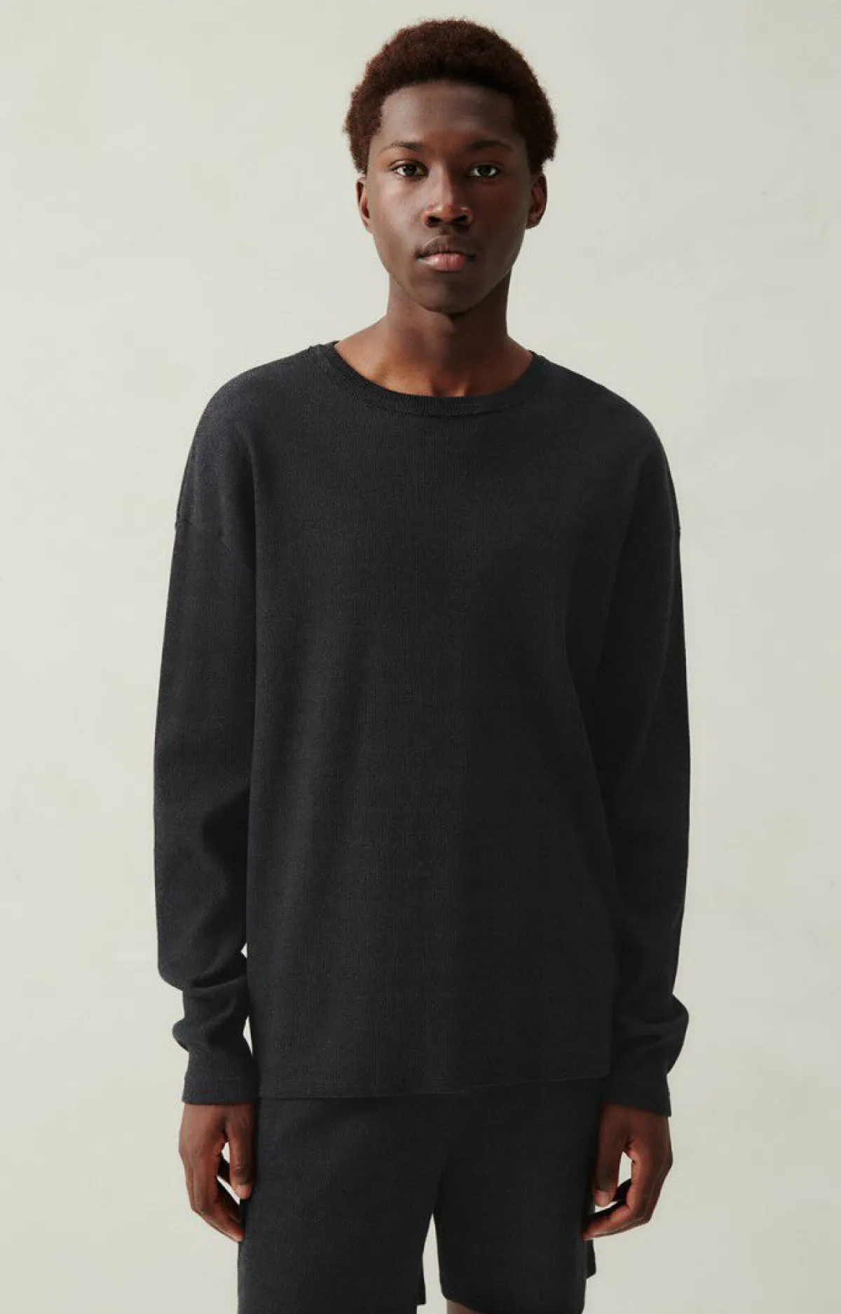 Herren American Vintage |Herrensweatshirt Wifibay Anthrazit Meliert