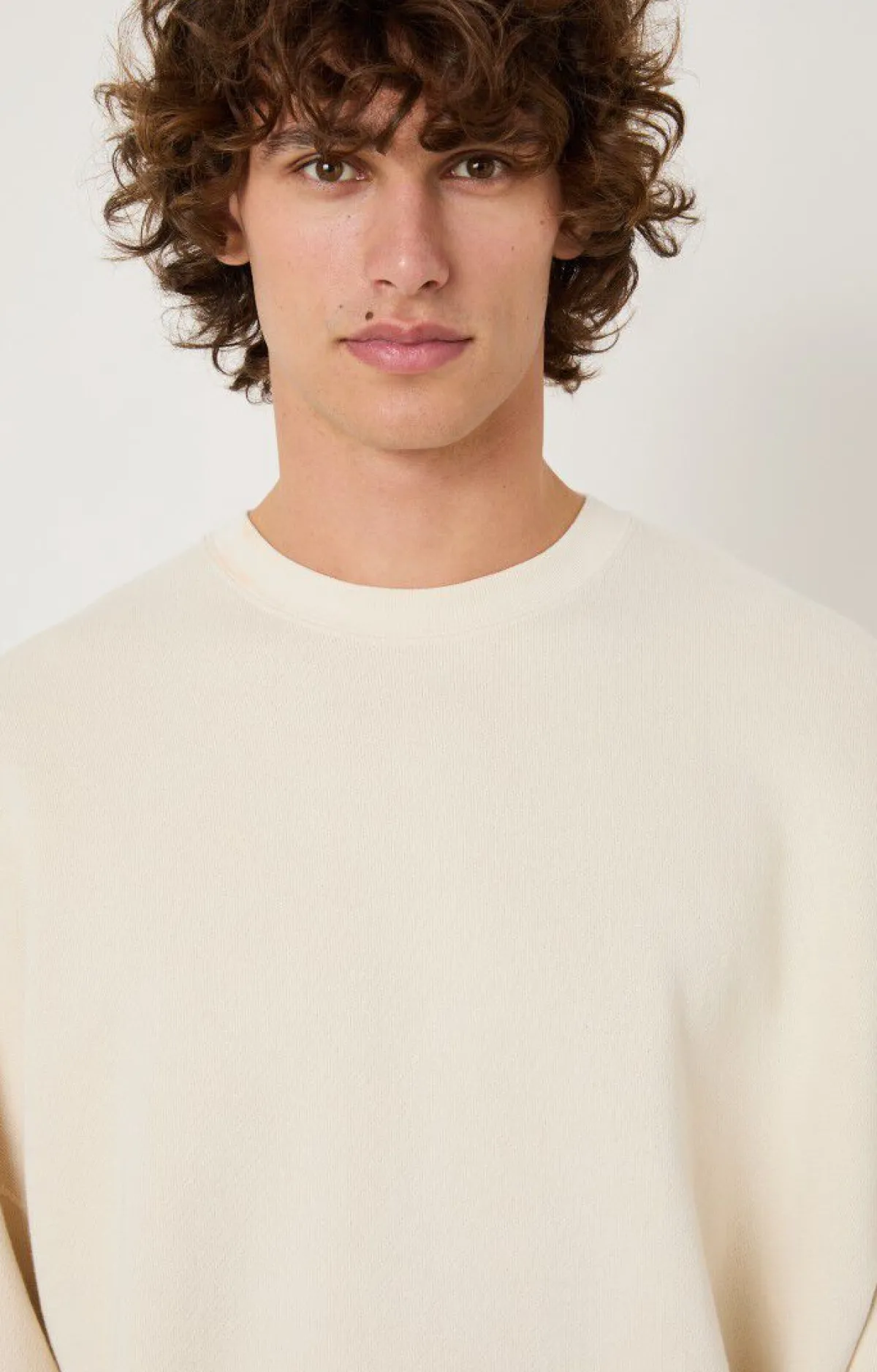 Herren American Vintage |Herrensweatshirt Xybay Ecru