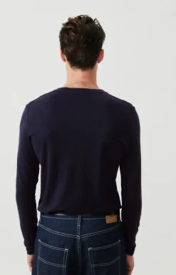 Herren American Vintage |Herren-T-Shirt Bysapick Navy