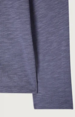 Herren American Vintage |Herren-T-Shirt Bysapick Mauve Grau