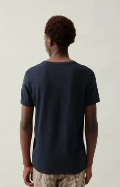 Herren American Vintage |Herren-T-Shirt Bysapick Navy
