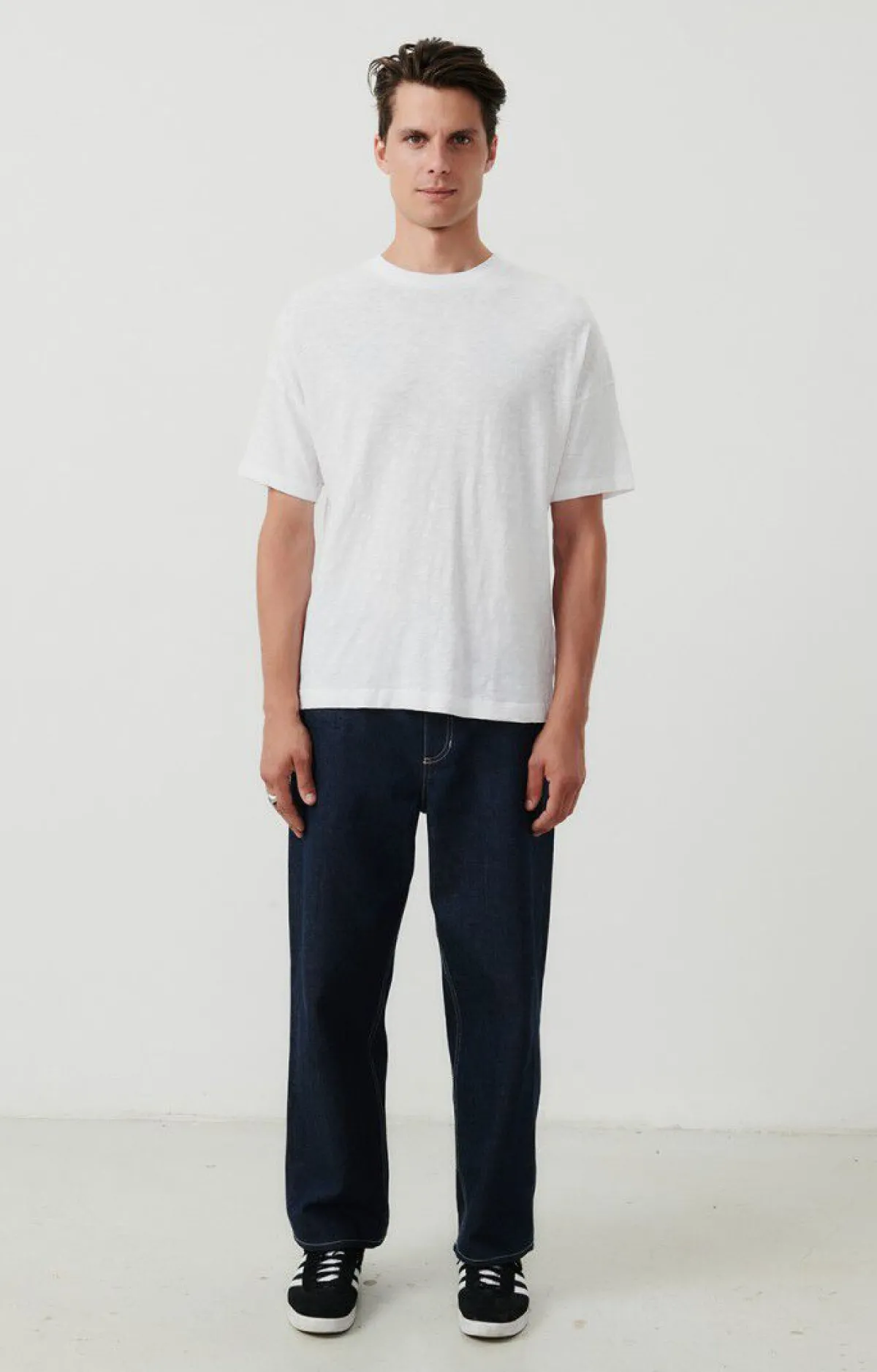 Herren American Vintage |Herren-T-Shirt Bysapick Weiss
