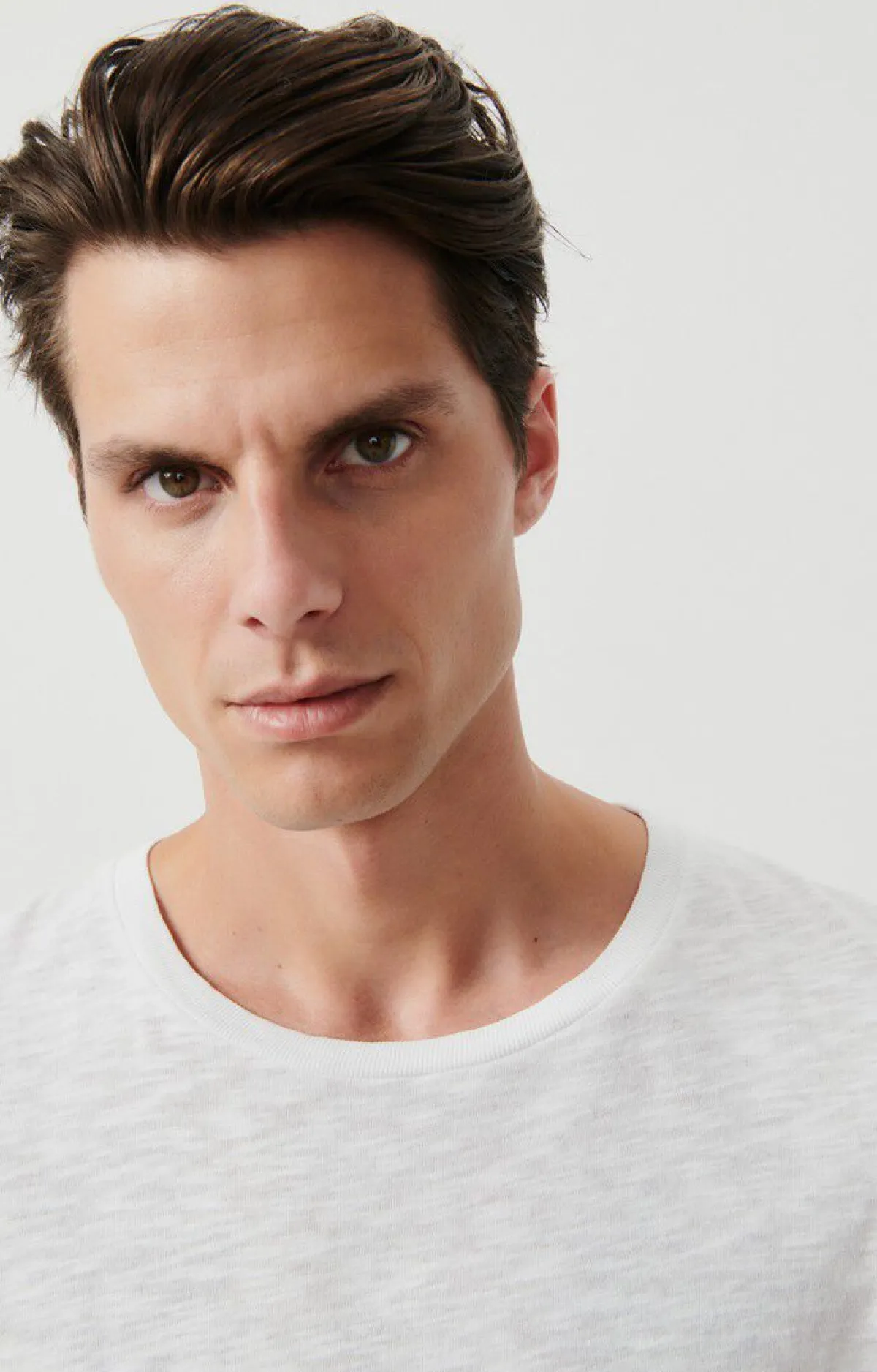 Herren American Vintage |Herren-T-Shirt Bysapick Weiss