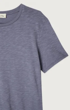Herren American Vintage |Herren-T-Shirt Bysapick Mauve Grau