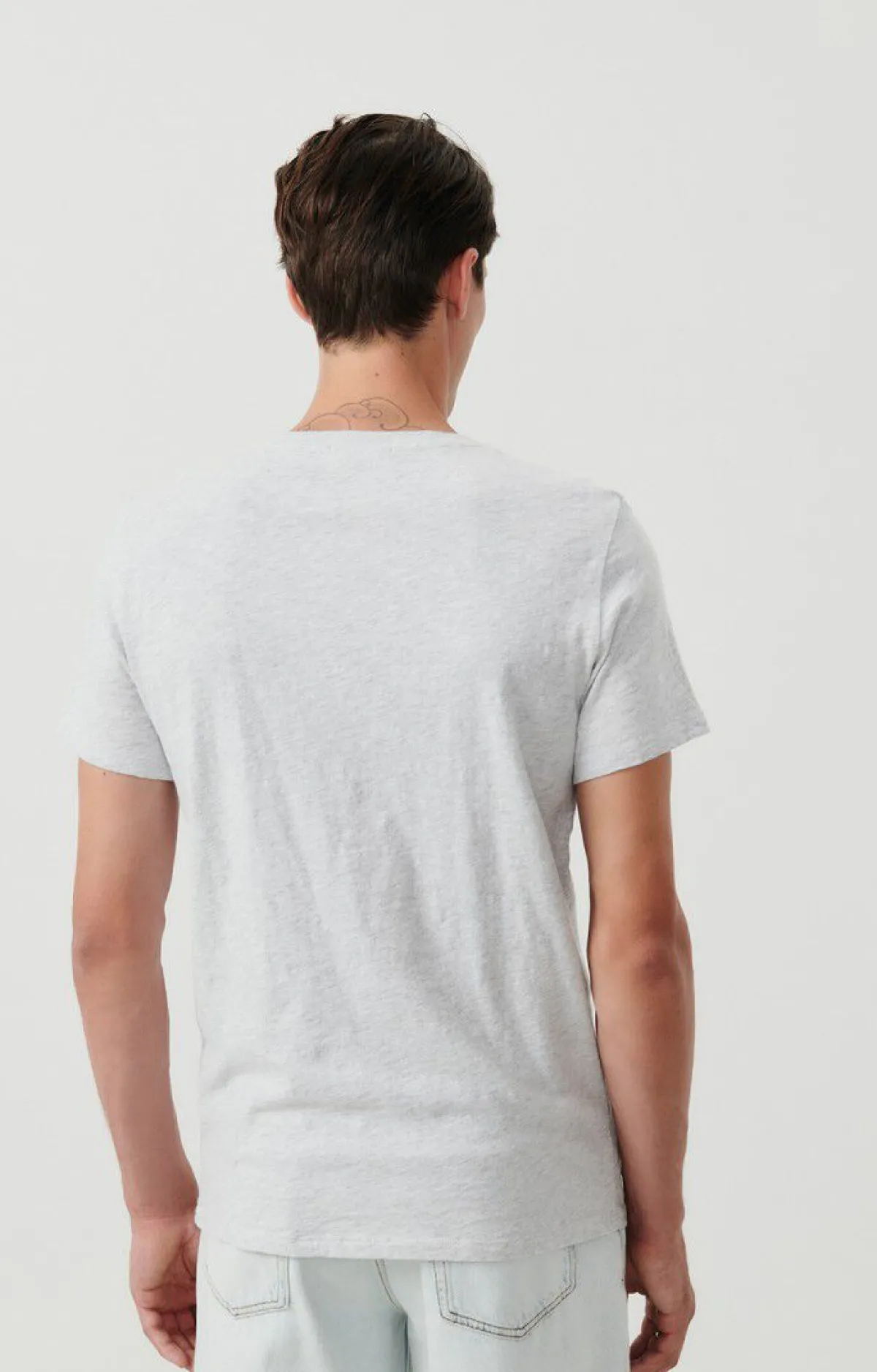Herren American Vintage |Herren-T-Shirt Bysapick Vlies Meliert
