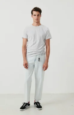 Herren American Vintage |Herren-T-Shirt Bysapick Vlies Meliert