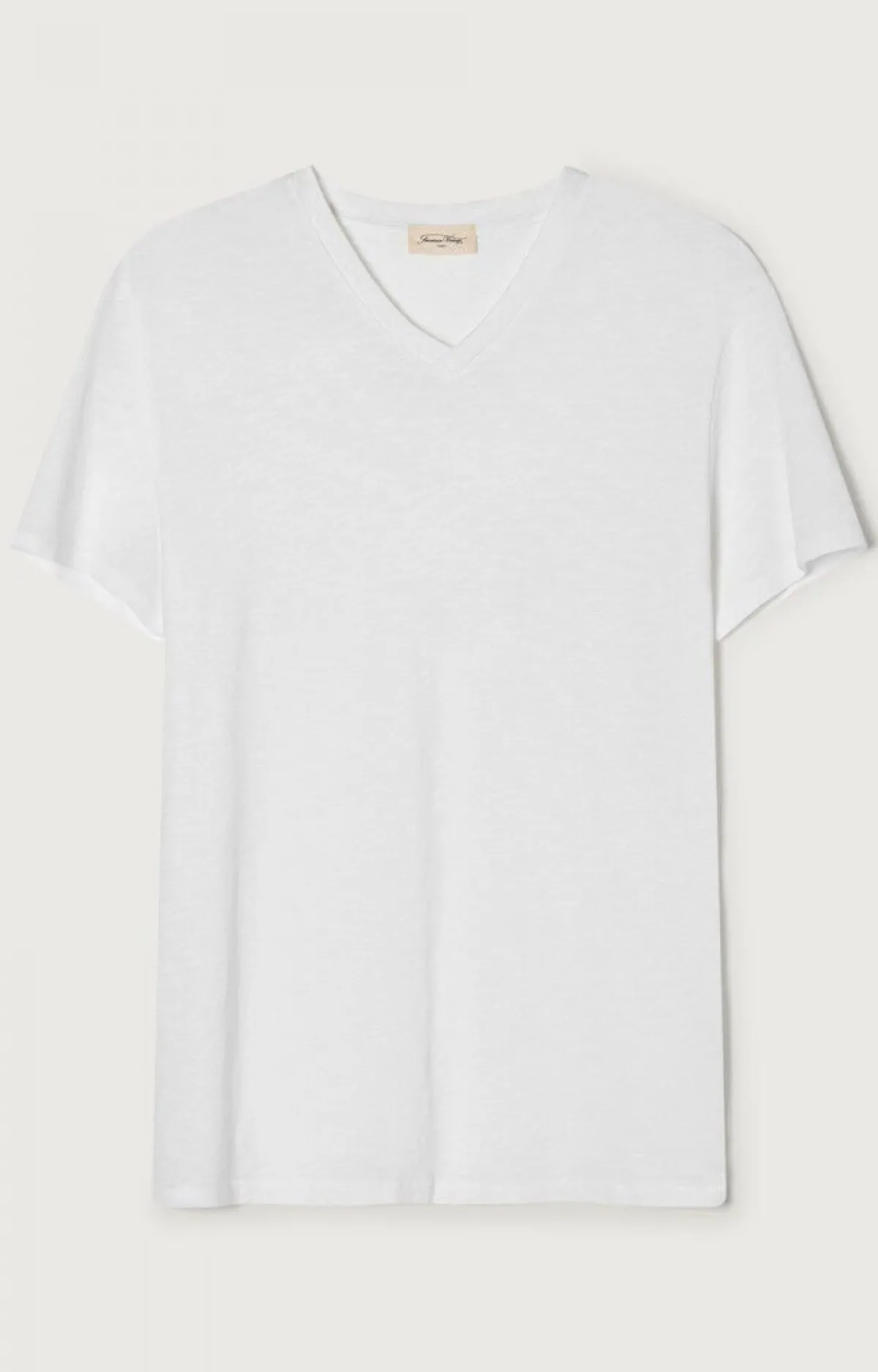 Herren American Vintage |Herren-T-Shirt Bysapick Weiss