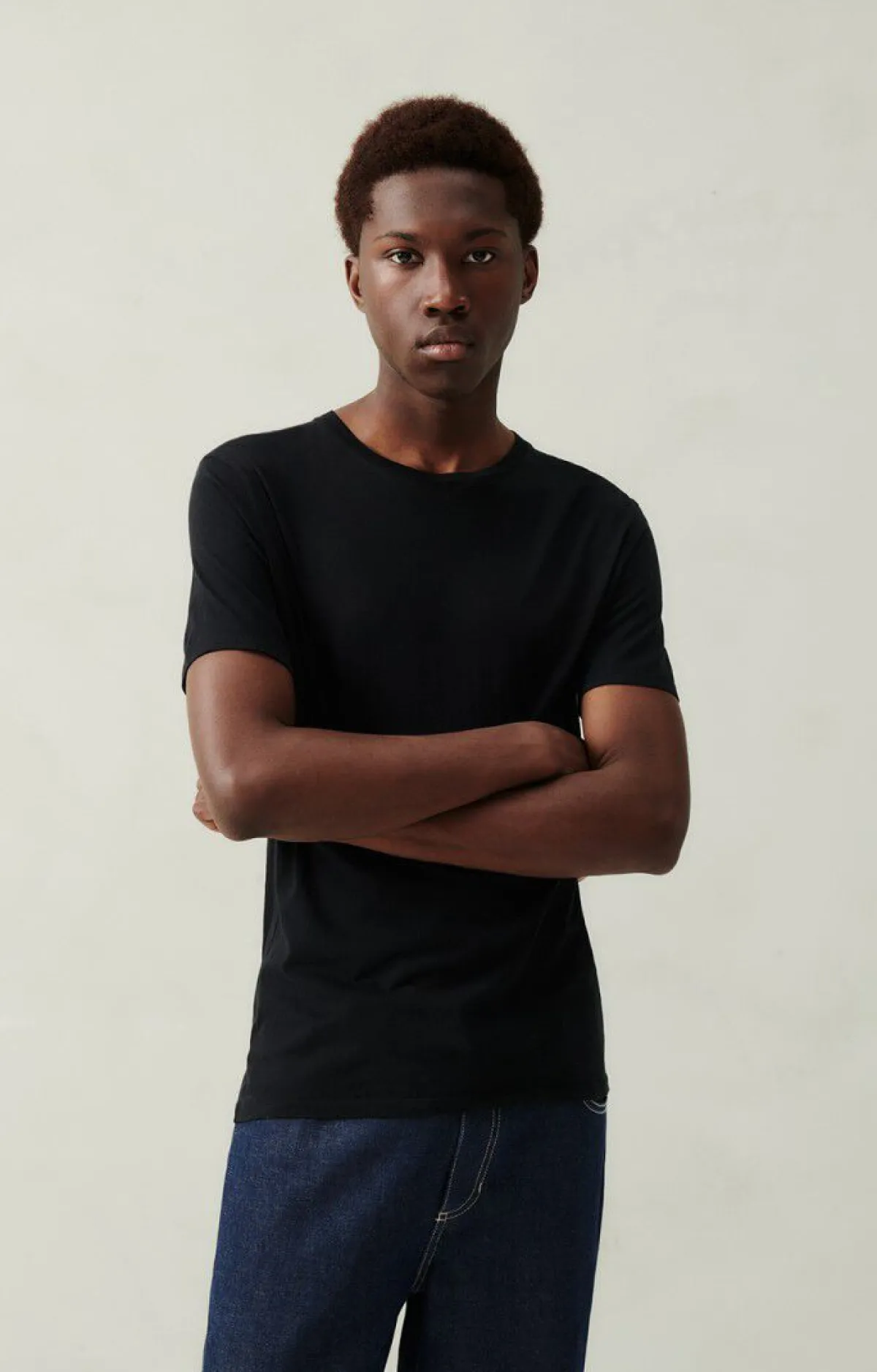 Herren American Vintage |Herren-T-Shirt Decatur Schwarz