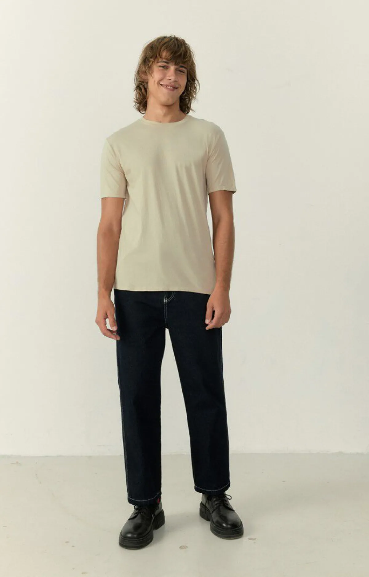 Herren American Vintage |Herren-T-Shirt Decatur Greige