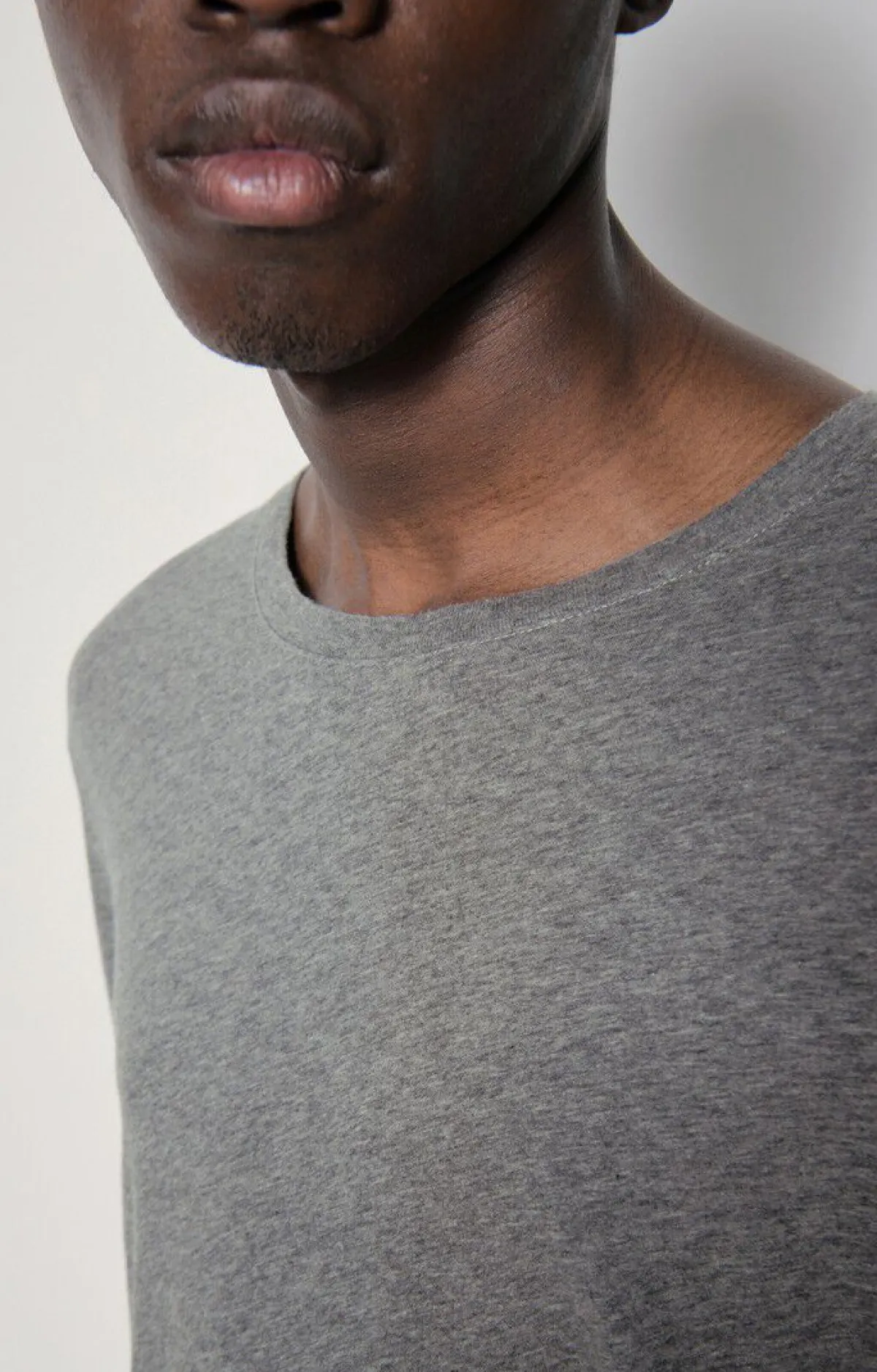 Herren American Vintage |Herren-T-Shirt Decatur Grau Meliert