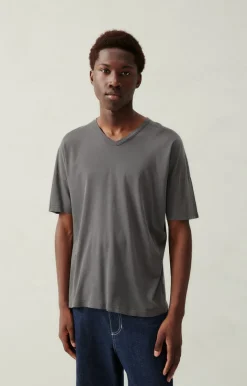 Herren American Vintage |Herren-T-Shirt Devon Schiefer Vintage