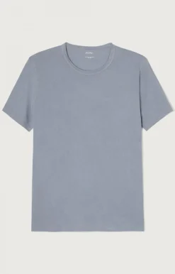 Herren American Vintage |Herren-T-Shirt Devon Blau Grau Vintage