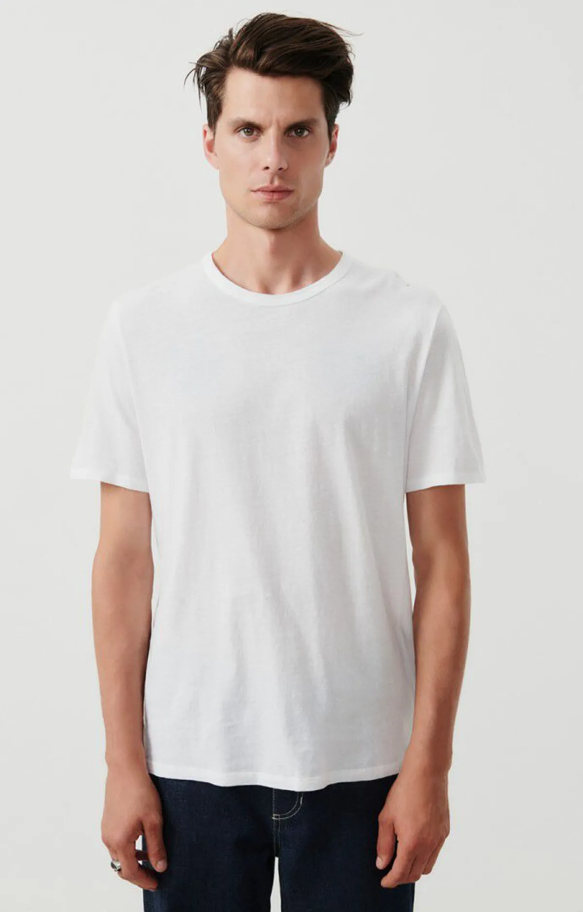 Herren American Vintage |Herren-T-Shirt Fakobay Weiss