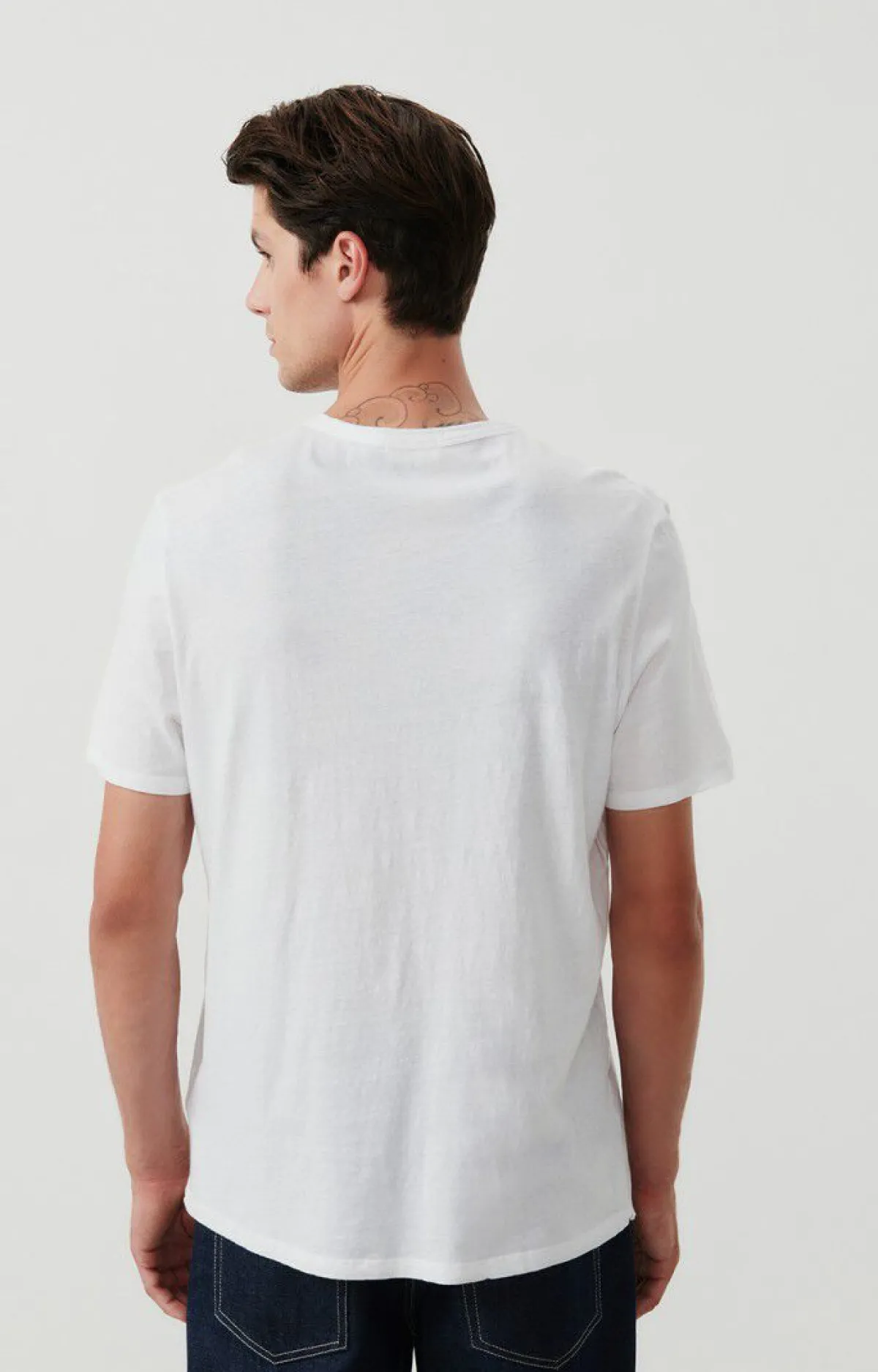 Herren American Vintage |Herren-T-Shirt Fakobay Weiss