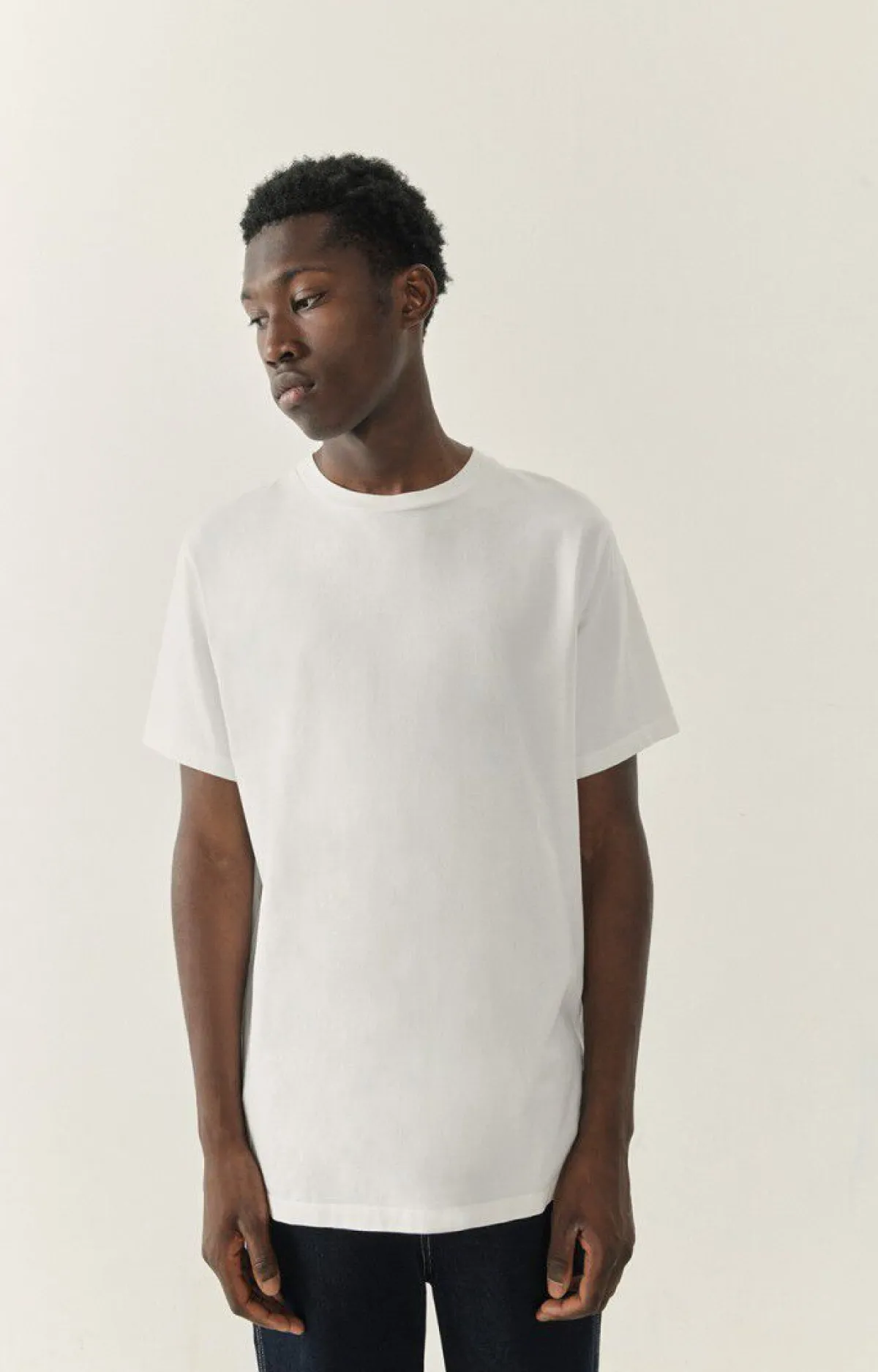Herren American Vintage |Herren-T-Shirt Fizvalley Weiss