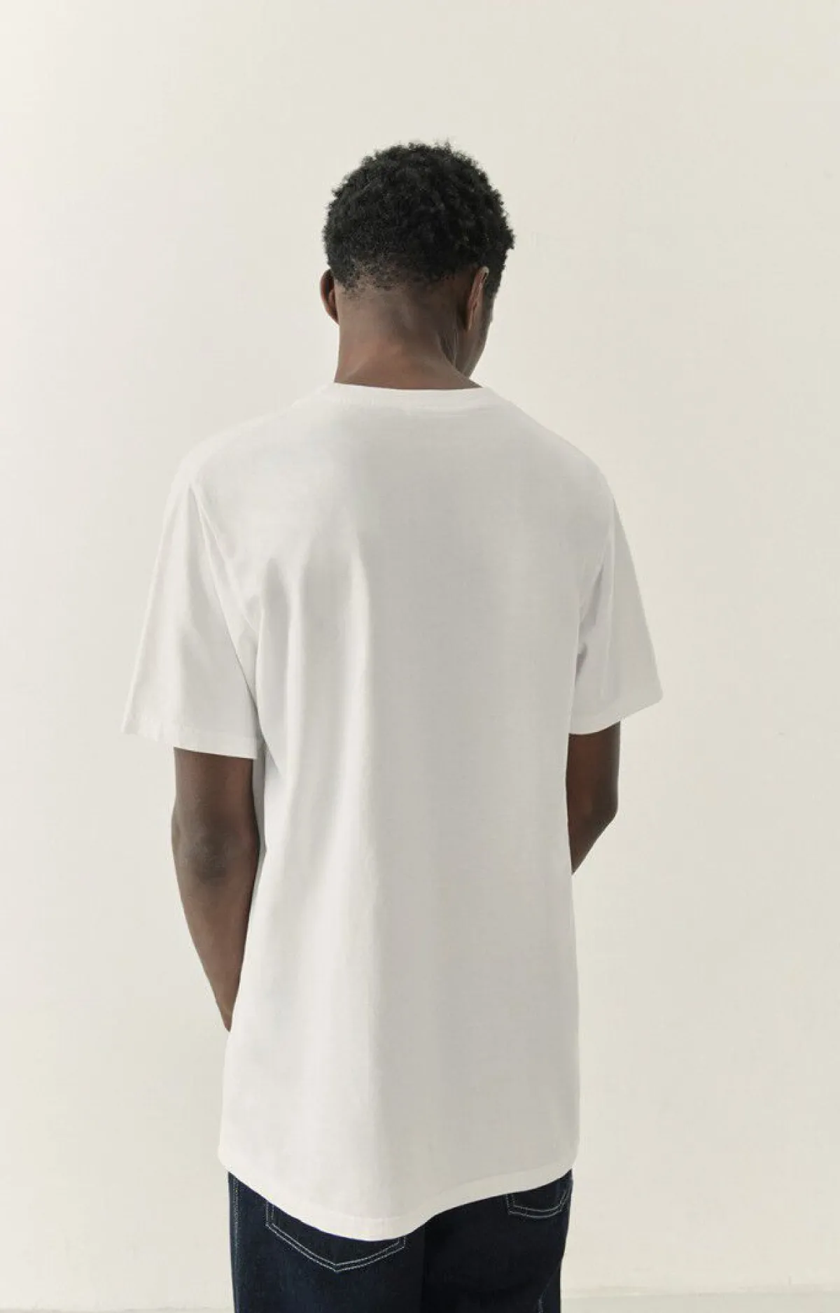 Herren American Vintage |Herren-T-Shirt Fizvalley Weiss
