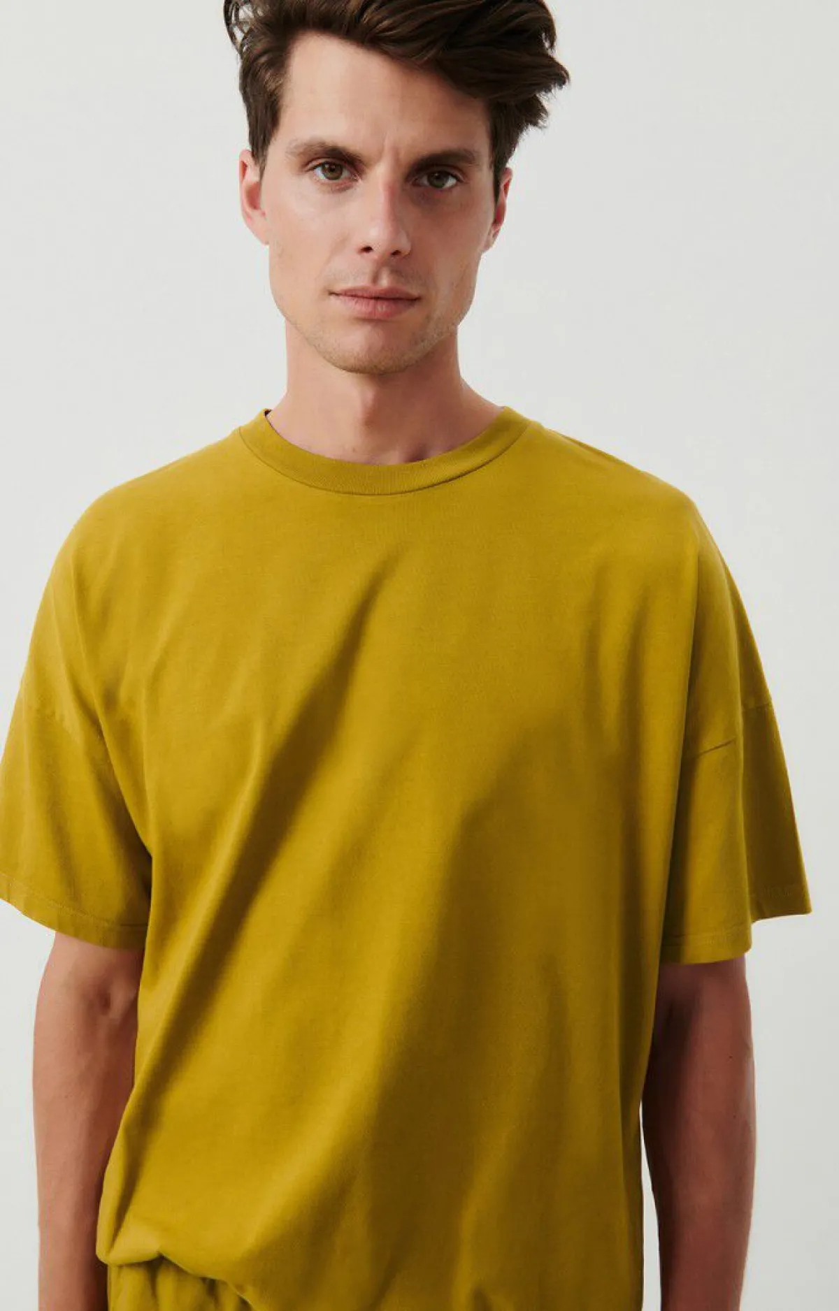 Herren American Vintage |Herren-T-Shirt Fizvalley Safran Vintage