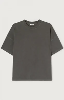 Herren American Vintage |Herren-T-Shirt Fizvalley Kohlenstoff Vintage