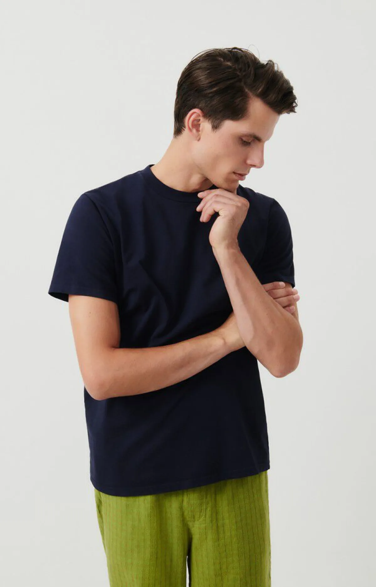Herren American Vintage |Herren-T-Shirt Fizvalley Navy Vintage