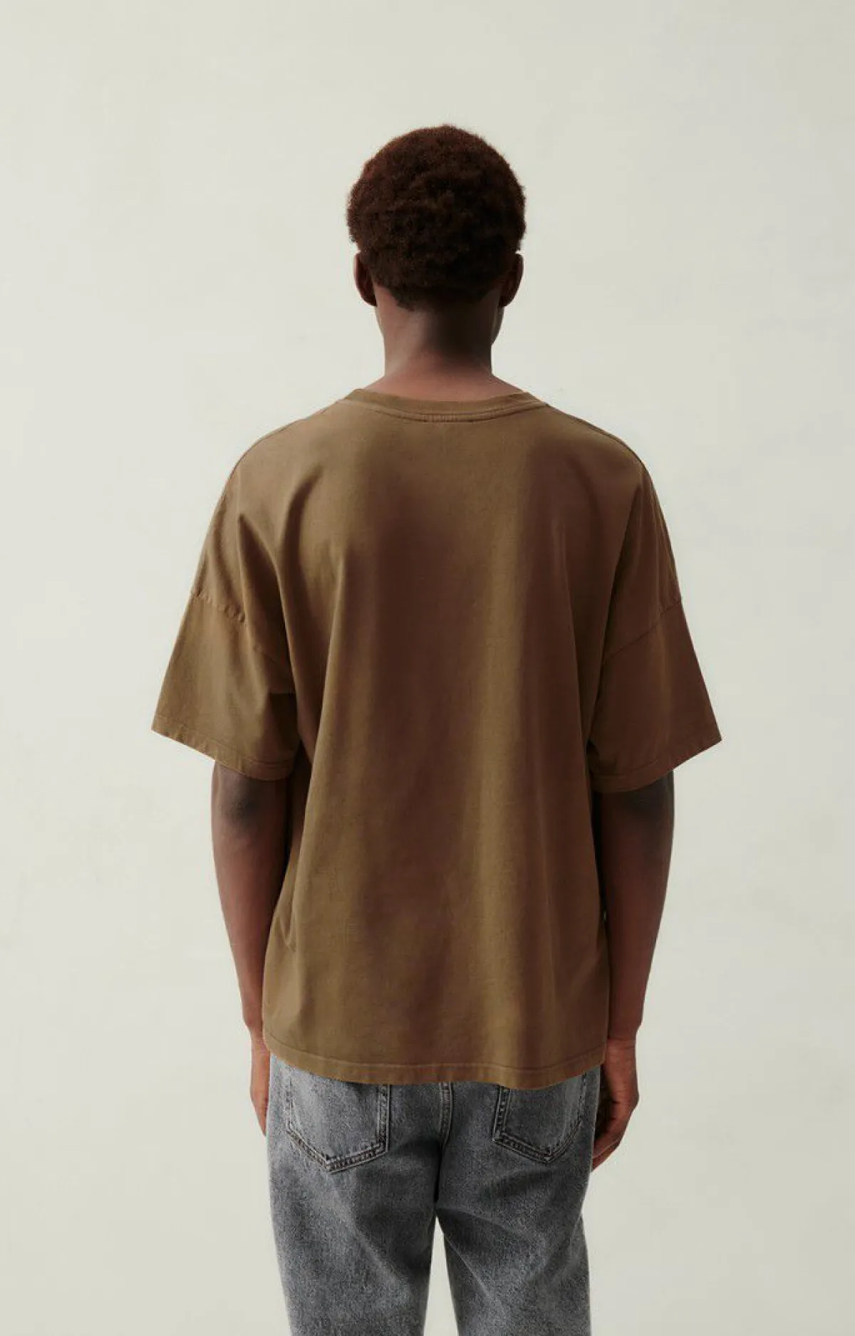 Herren American Vintage |Herren-T-Shirt Fizvalley Kandierte Kastanie Vintage