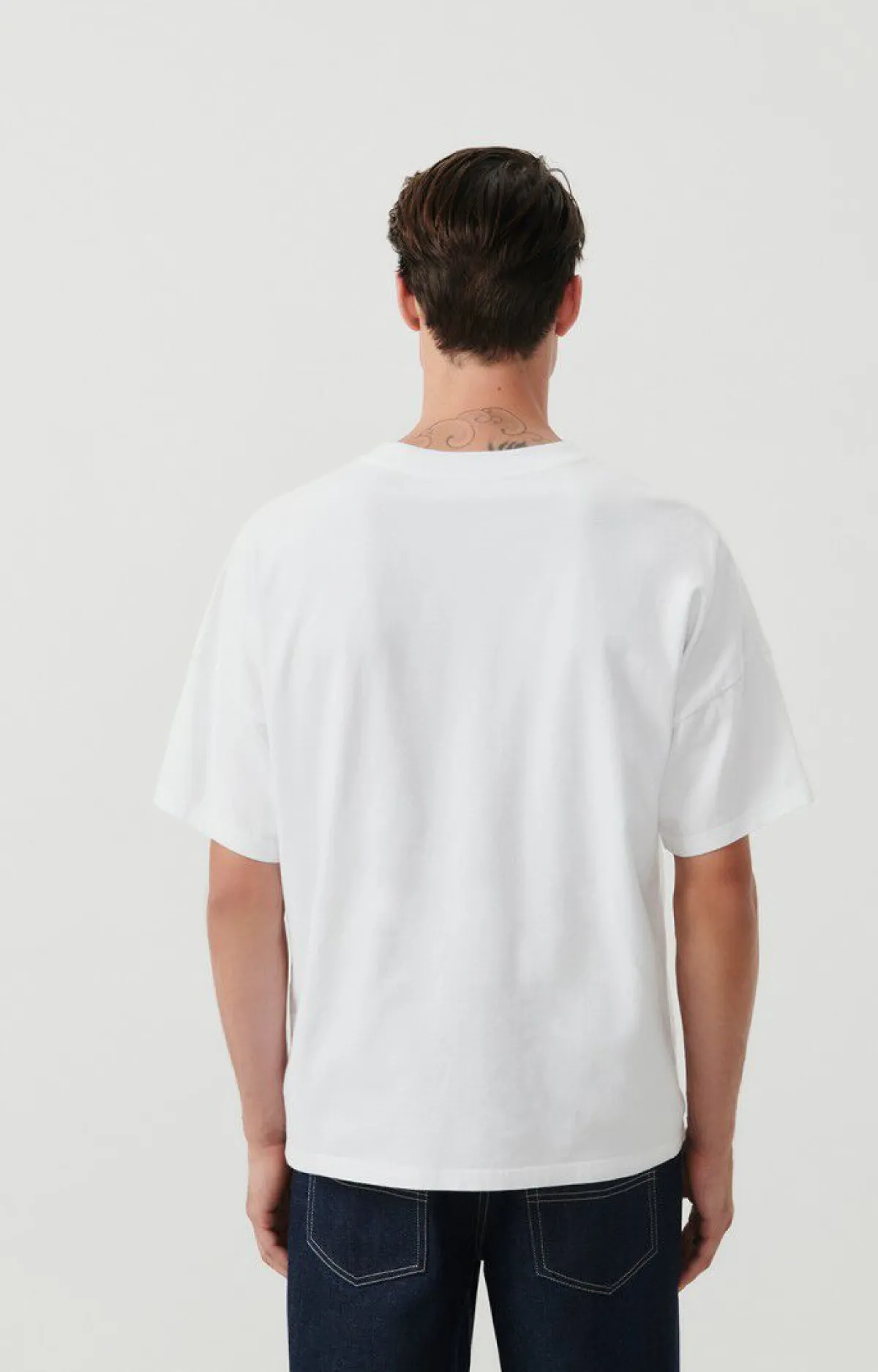 Herren American Vintage |Herren-T-Shirt Fizvalley Weiss