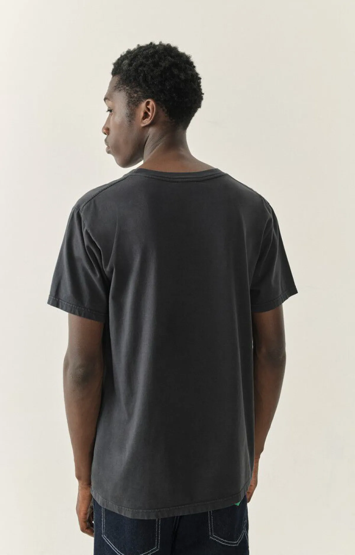 Herren American Vintage |Herren-T-Shirt Fizvalley Kohlenstoff Vintage