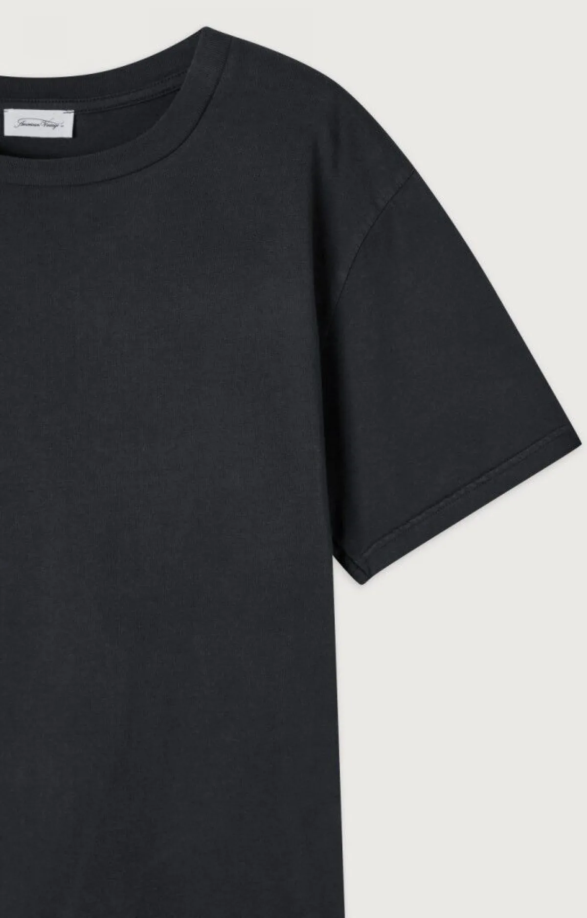 Herren American Vintage |Herren-T-Shirt Fizvalley Kohlenstoff Vintage