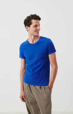 Herren American Vintage |Herren-T-Shirt Gamipy Konigsblau