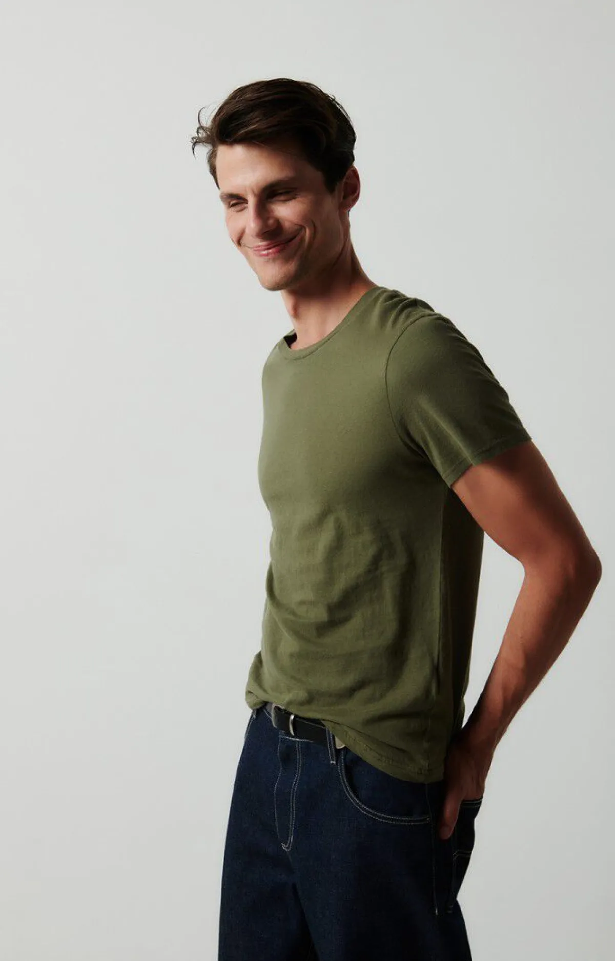 Herren American Vintage |Herren-T-Shirt Gamipy Khaki