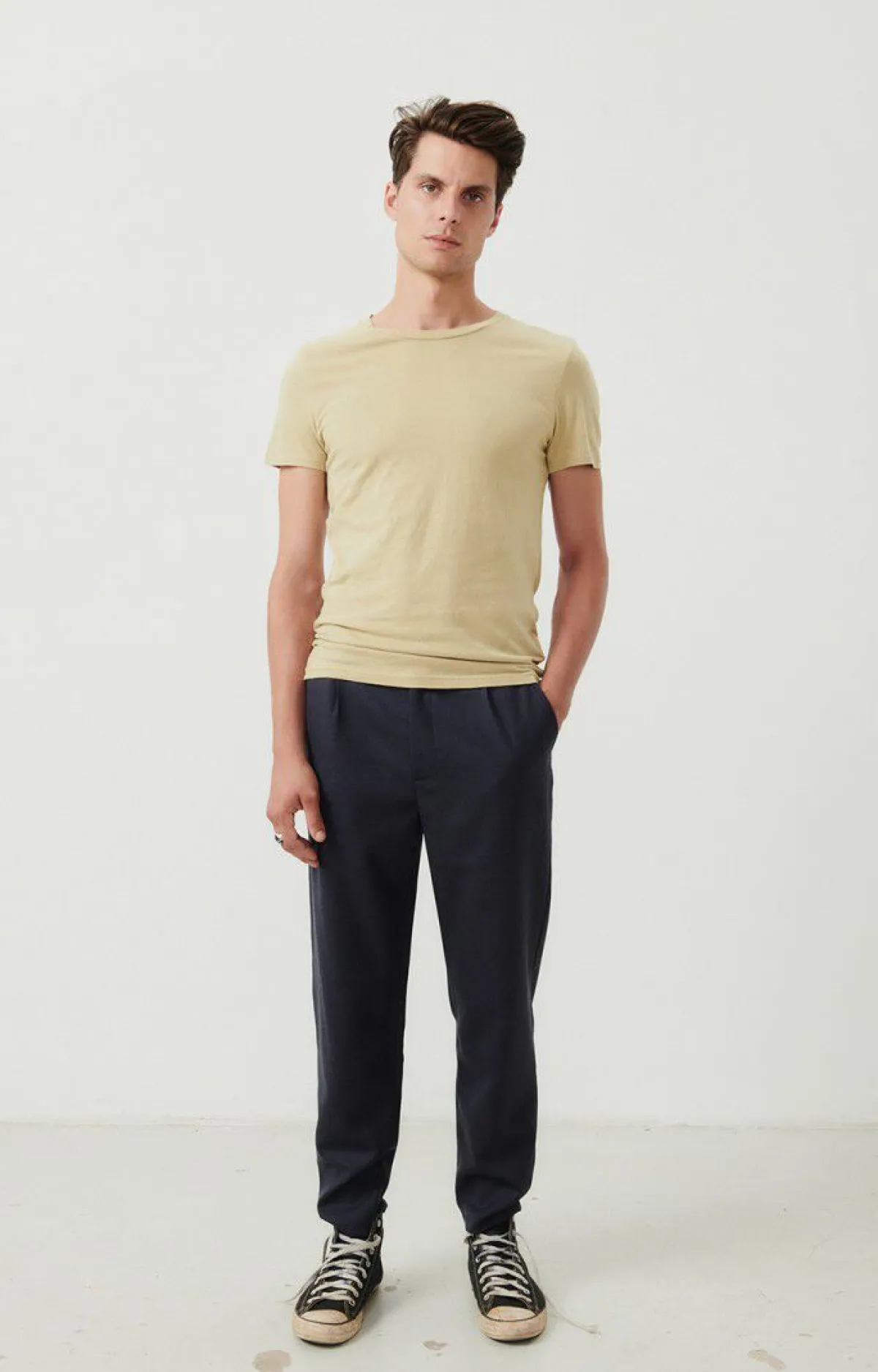 Herren American Vintage |Herren-T-Shirt Gamipy Hafer