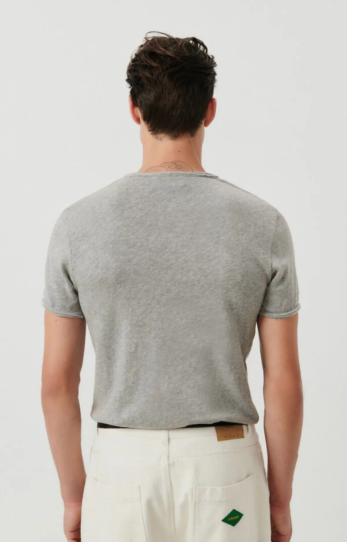 Herren American Vintage |Herren-T-Shirt Sonoma Grau Meliert