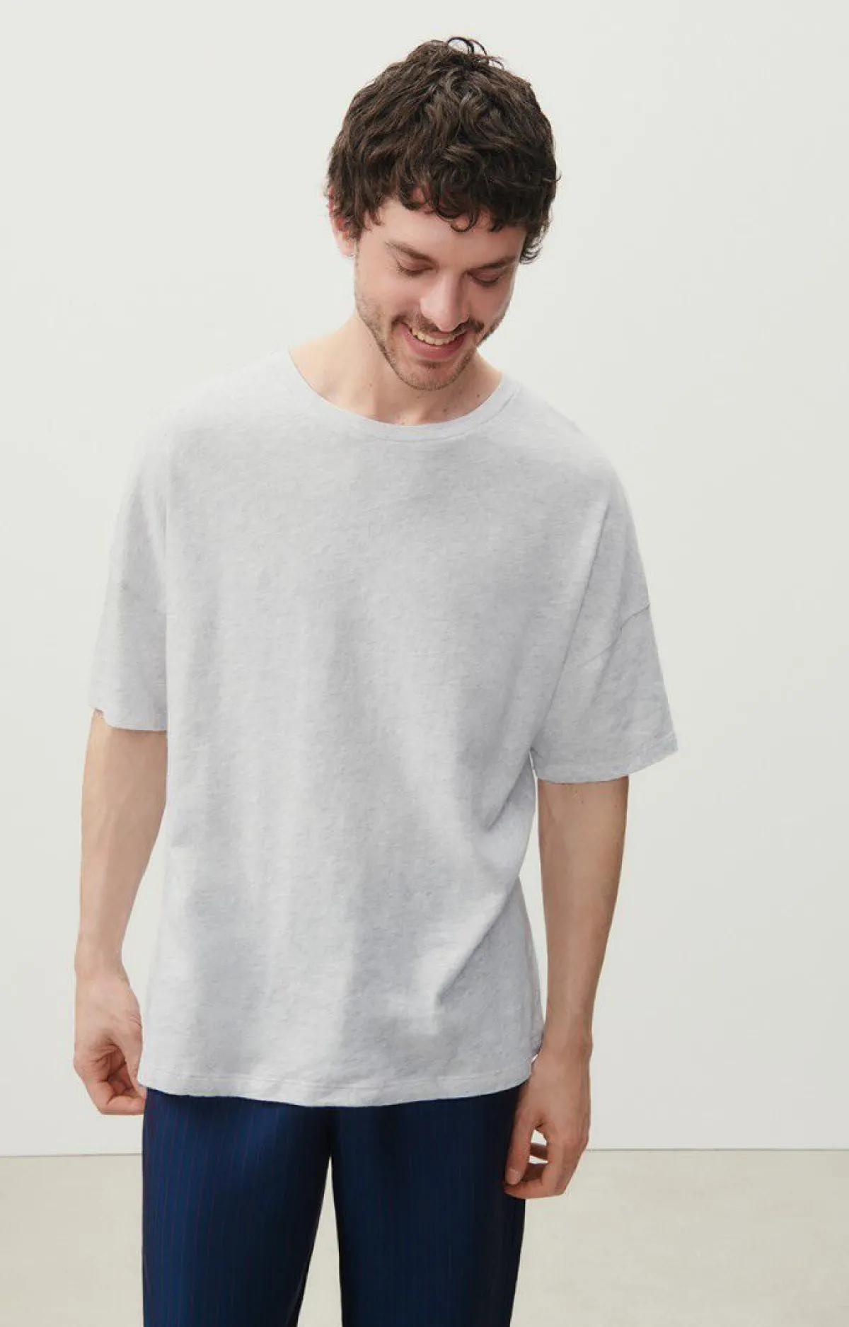 Herren American Vintage |Herren-T-Shirt Sonoma Arktis Meliert