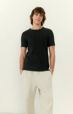 Herren American Vintage |Herren-T-Shirt Sonoma Anthrazit Meliert