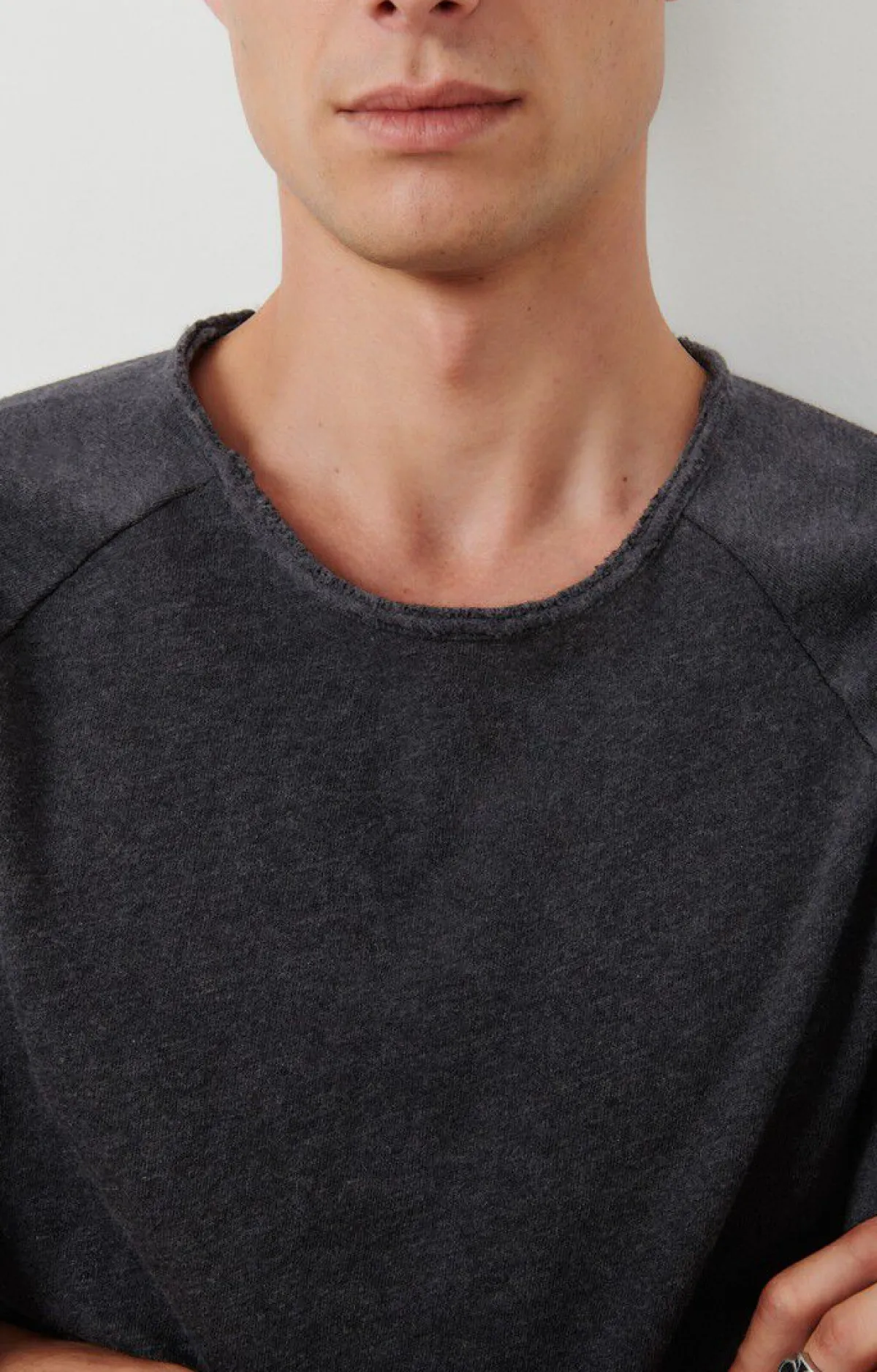 Herren American Vintage |Herren-T-Shirt Sonoma Anthrazit Meliert
