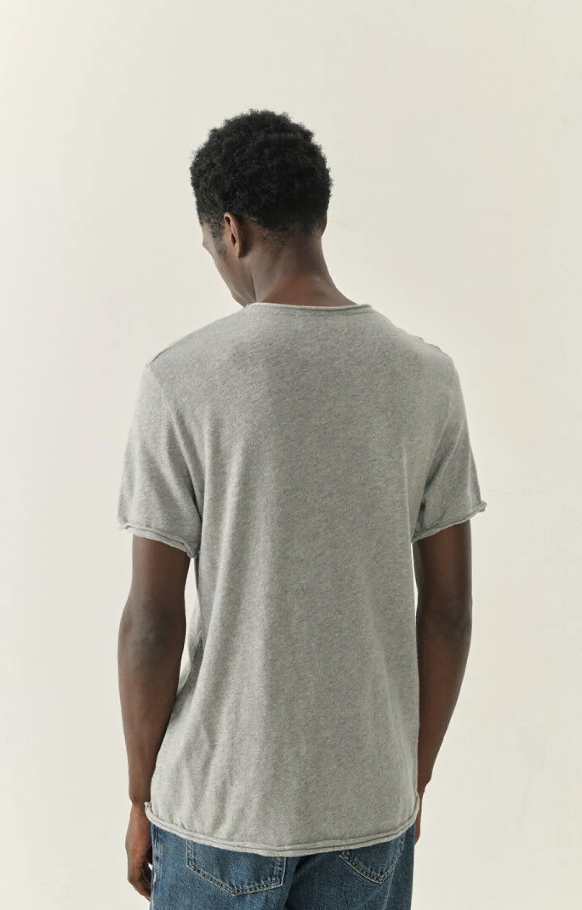 Herren American Vintage |Herren-T-Shirt Sonoma Grau Meliert