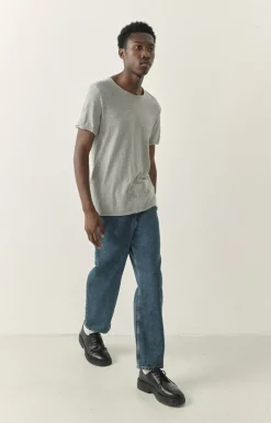 Herren American Vintage |Herren-T-Shirt Sonoma Grau Meliert