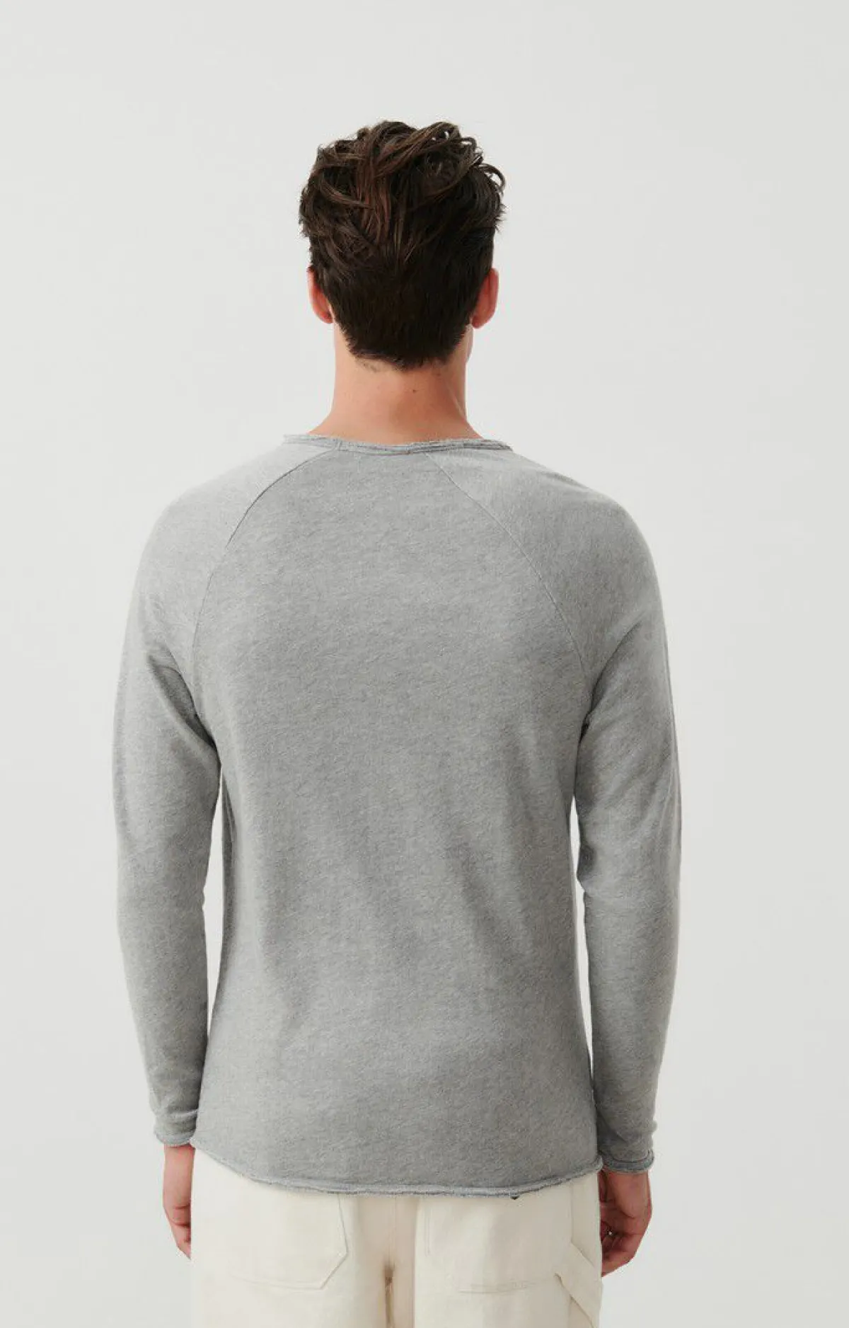Herren American Vintage |Herren-T-Shirt Sonoma Grau Meliert