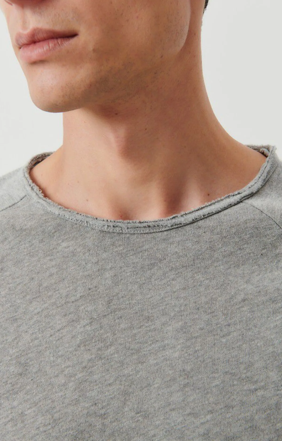Herren American Vintage |Herren-T-Shirt Sonoma Grau Meliert