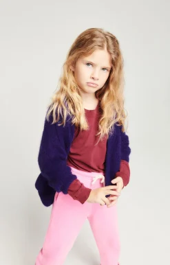 Kinder American Vintage |Kindercardiganeast Brombeere Meliert
