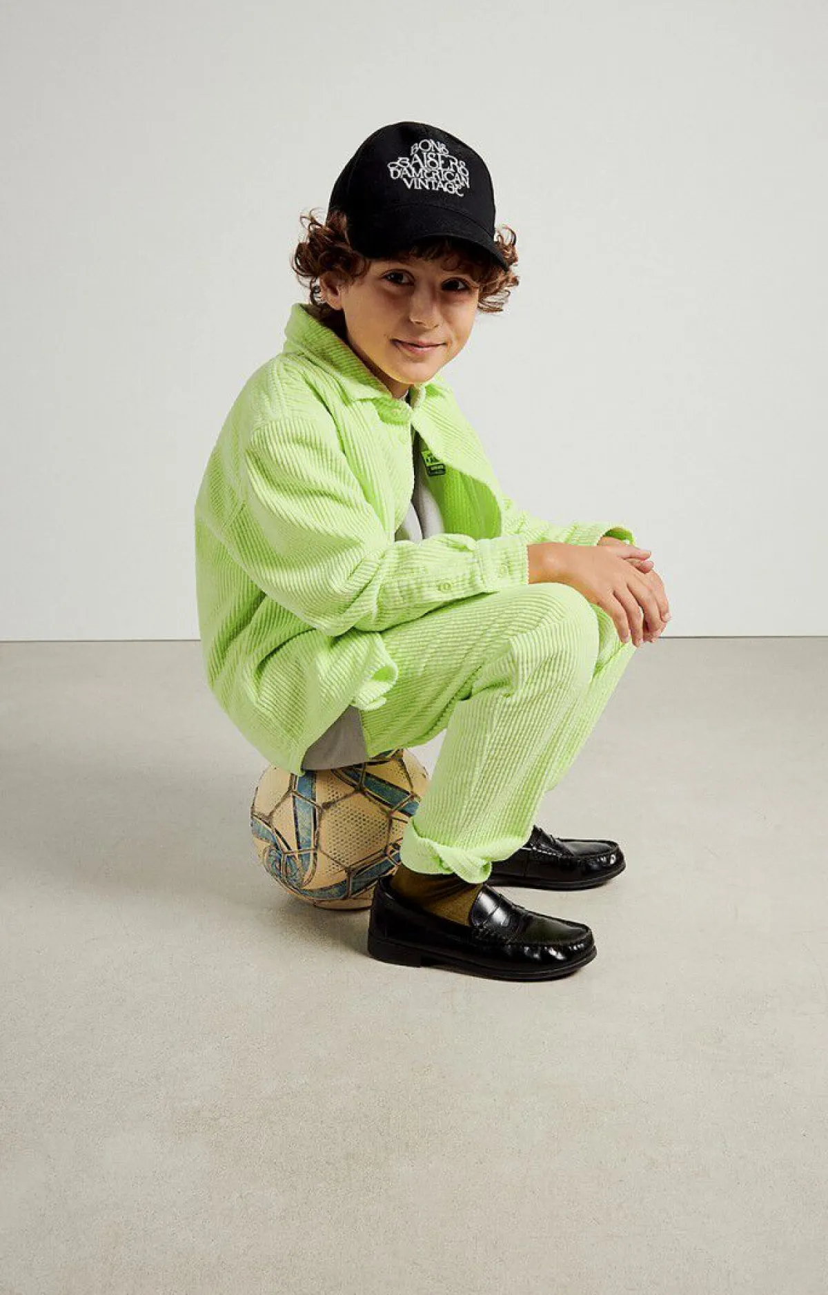Kinder American Vintage |Kinderhose Padow Fluoreszierendes Gelb Vintage
