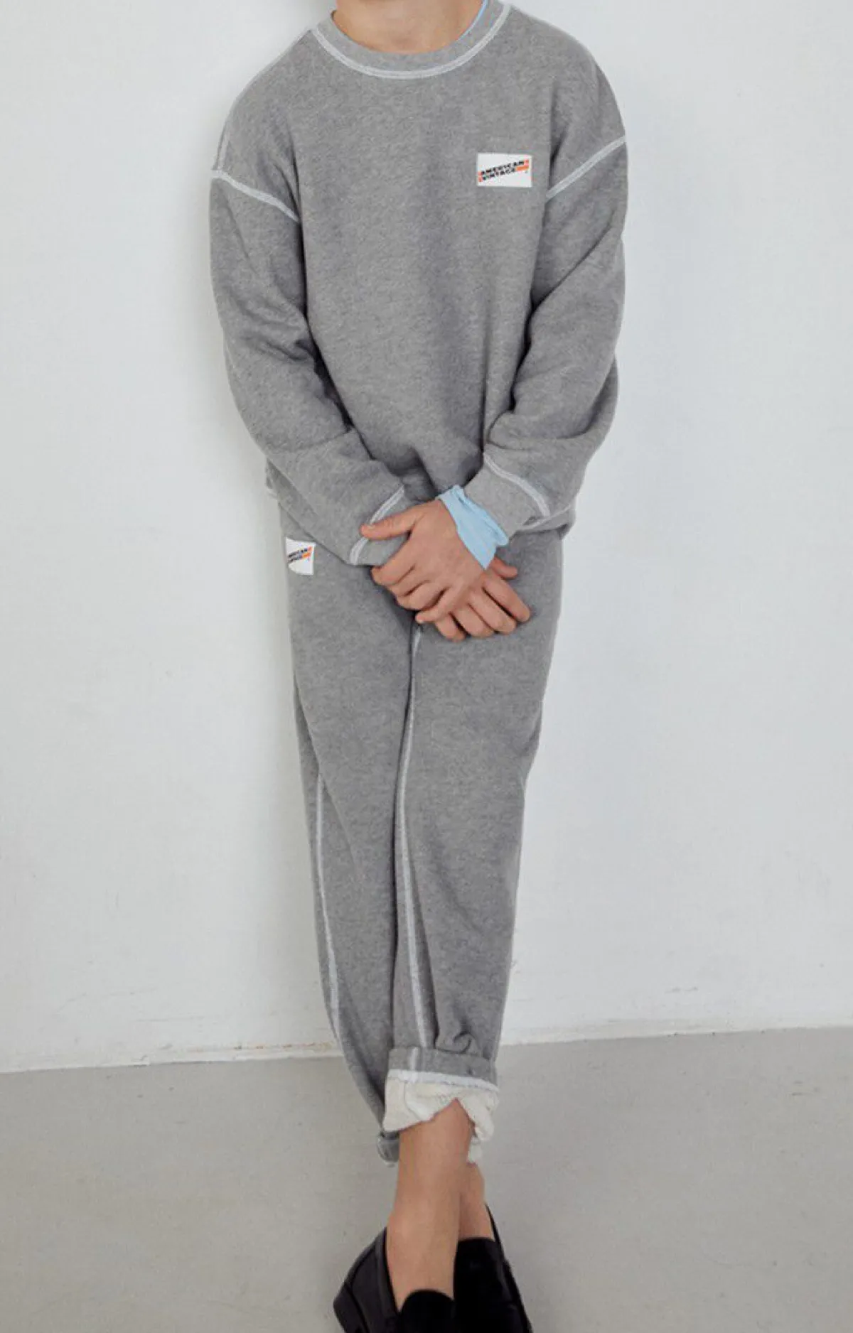 Kinder American Vintage |Kinderjogginghose Gupcity Grau Meliert