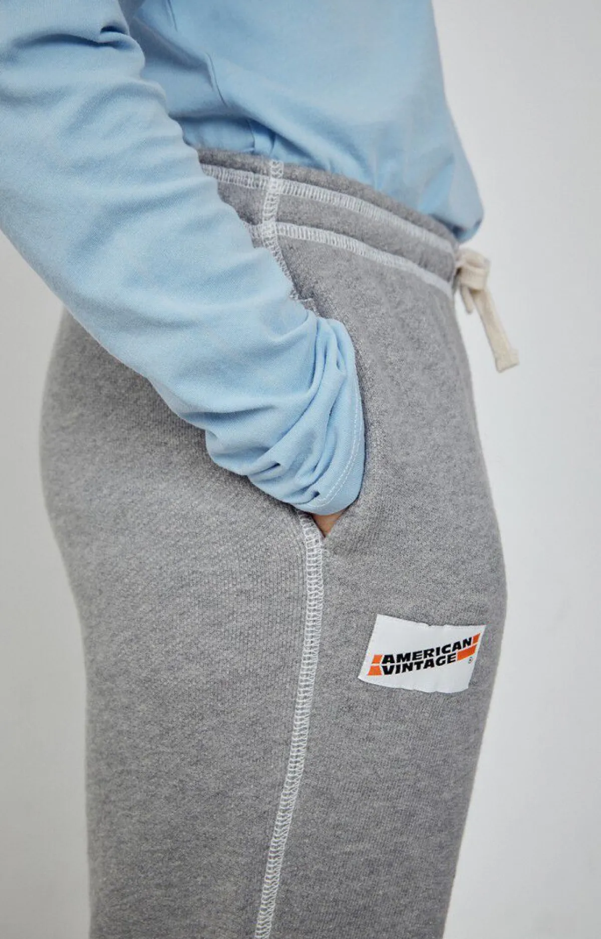 Kinder American Vintage |Kinderjogginghose Gupcity Grau Meliert