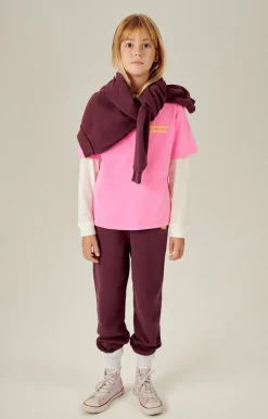 Kinder American Vintage |Kinderjogginghose Izubird Burgunderrot Vintage