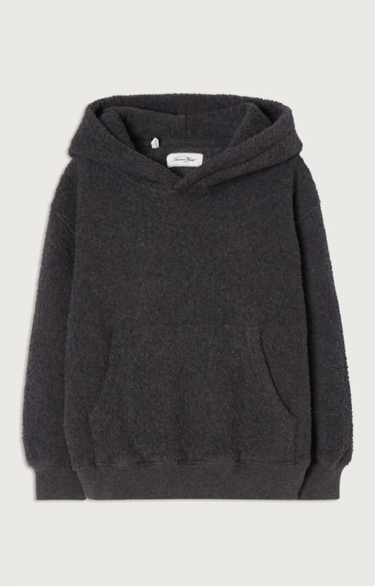 Kinder American Vintage |Kinderkapuzensweatshirt Bobypark Anthrazit Meliert