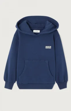 Kinder American Vintage |Kinderkapuzensweatshirt Izubird Navy Vintage
